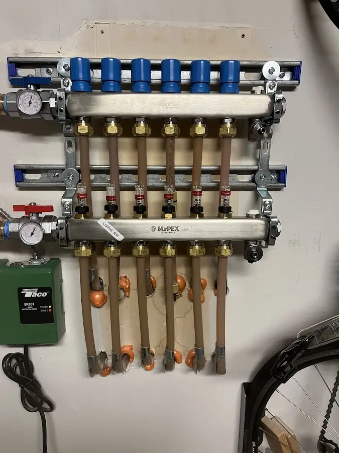 Plumber performing Gas Line Installation at a residential property in Clarkston Heights-Vineland